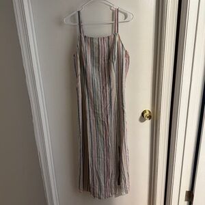 Old Navy Stripped Linen Maxi Dress